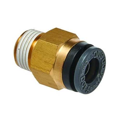 S.U.R. & R. Auto Parts Straight M Conctr 1/4"Tube X 1/8"NPT (2) SRRABM220